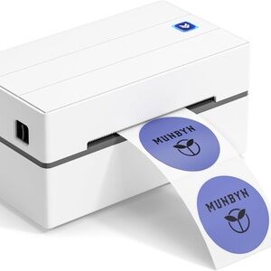 NEW MUNBYN Shipping Label Printer P130, 4x6 USB Thermal Label Printer, small